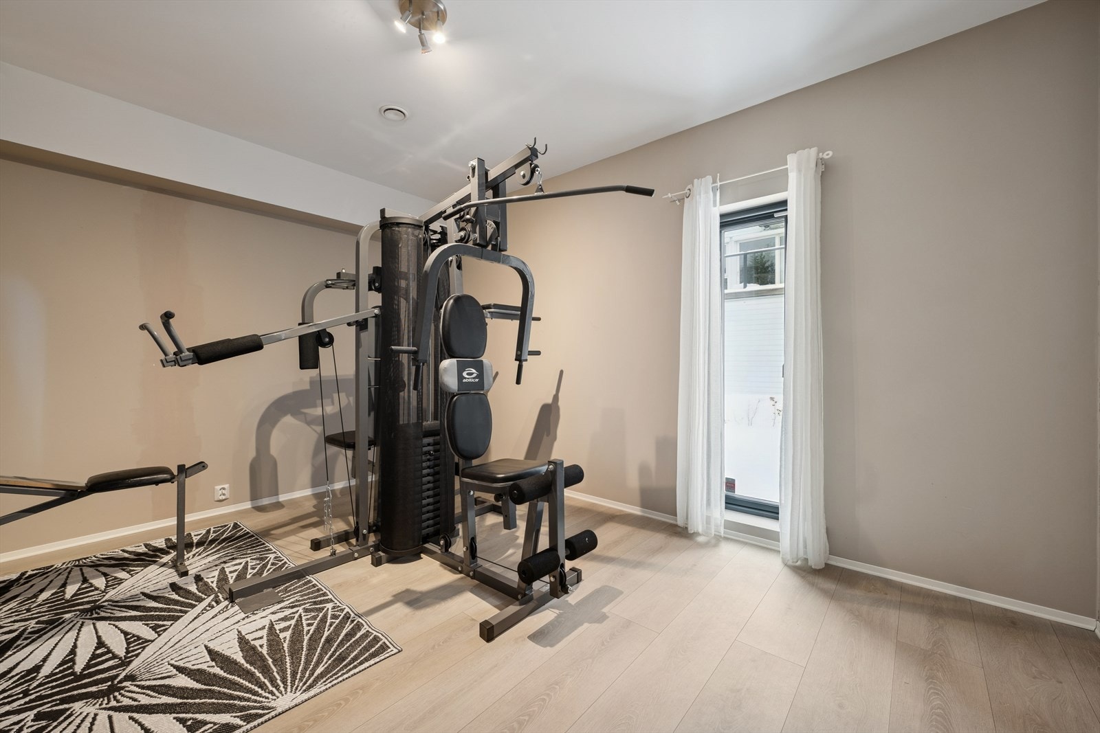 Et eget rom innredet for trening gir fleksibilitet i hverdagen. Galleribilde