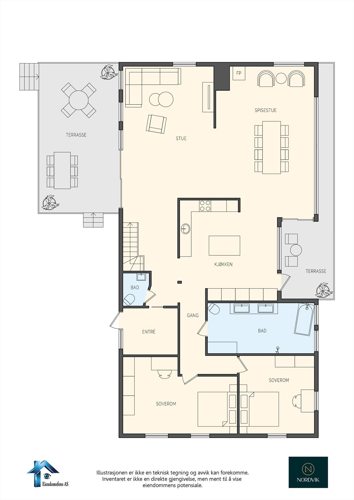 Planskisse 1. Etasje Galleribilde