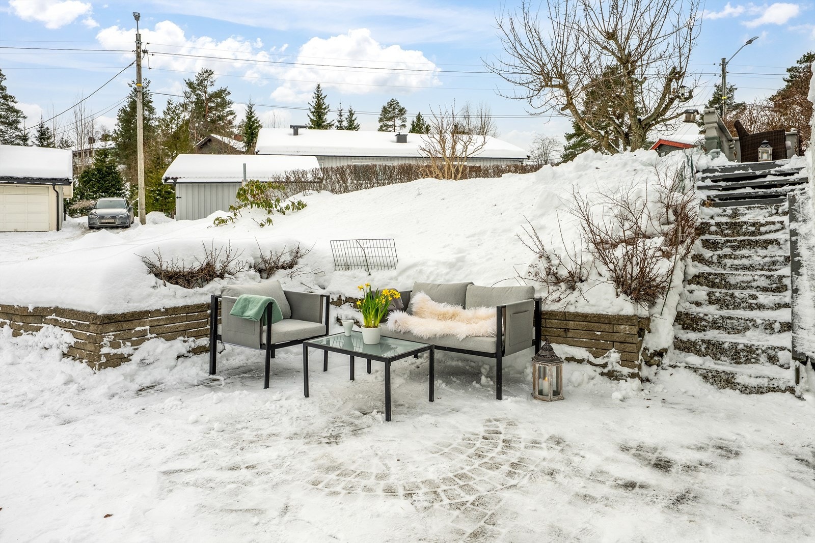 Hyggelig uteområde. Galleribilde