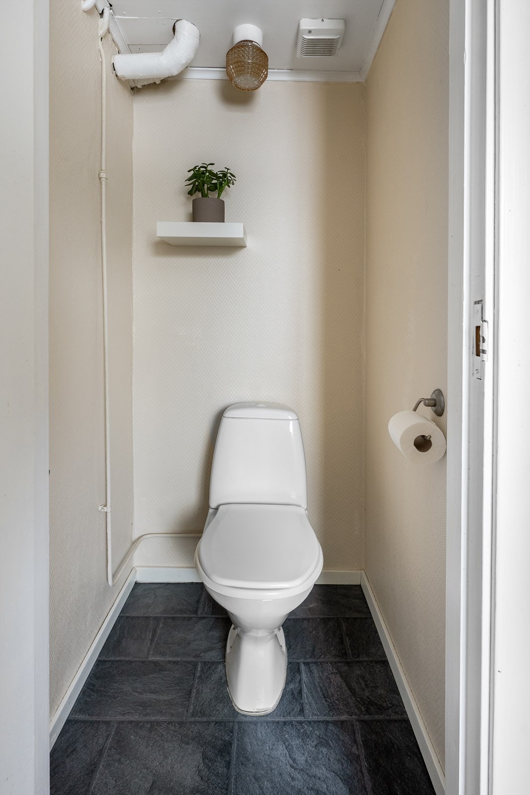 Toalettrom i kjeller. Galleribilde