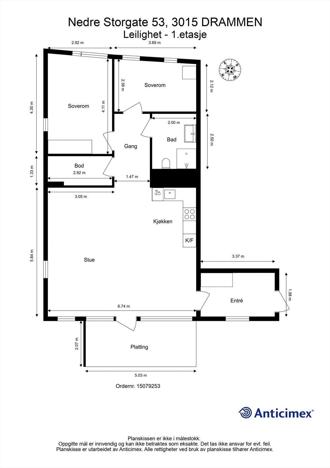 Plantegning - 1. etasje Galleribilde