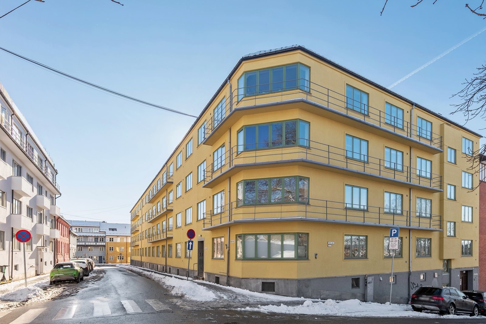 Fasade Sons gate 3C, her får du Kampen park som nærmeste nabo. Galleribilde