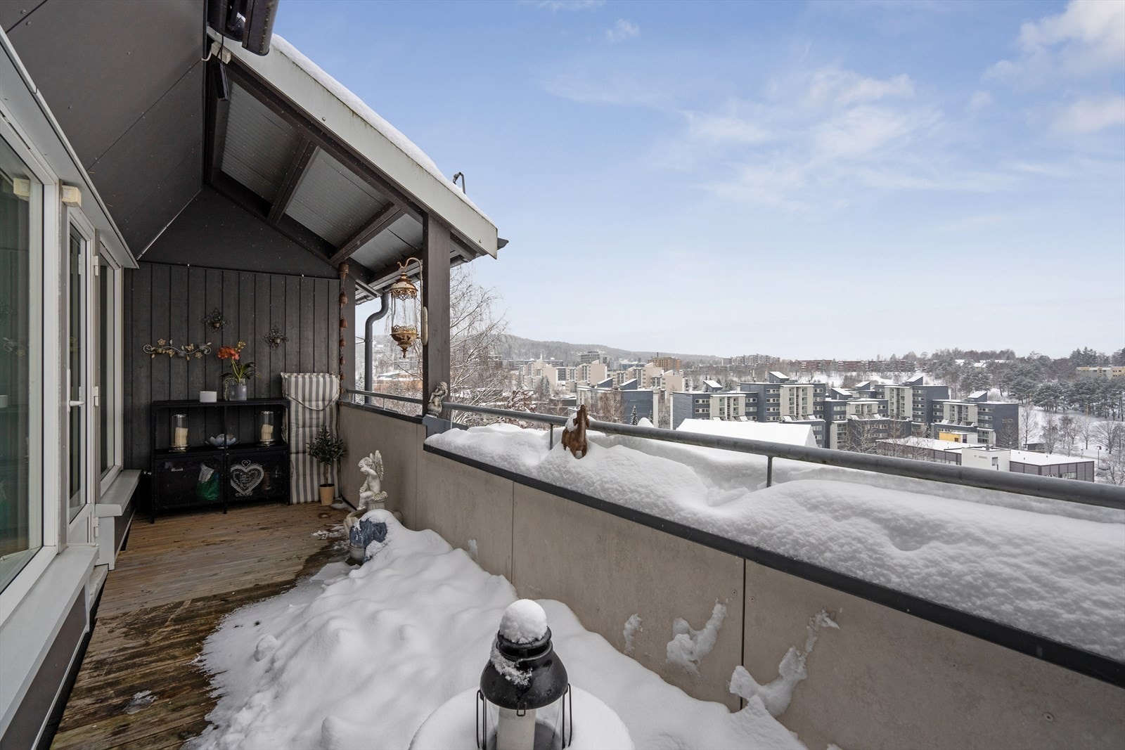Nydelig utsikt fra balkongen. Galleribilde
