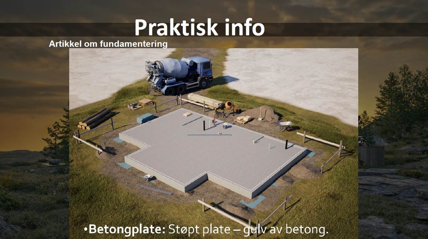 Slik er plate på mark. Galleribilde