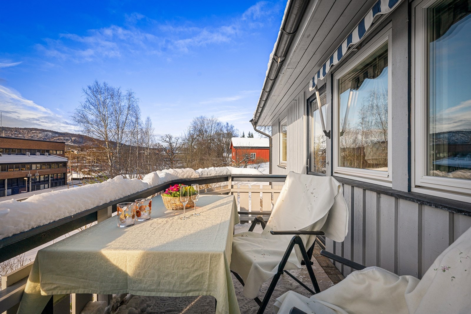 Perfekt plass å nyte morgenkaffen Galleribilde