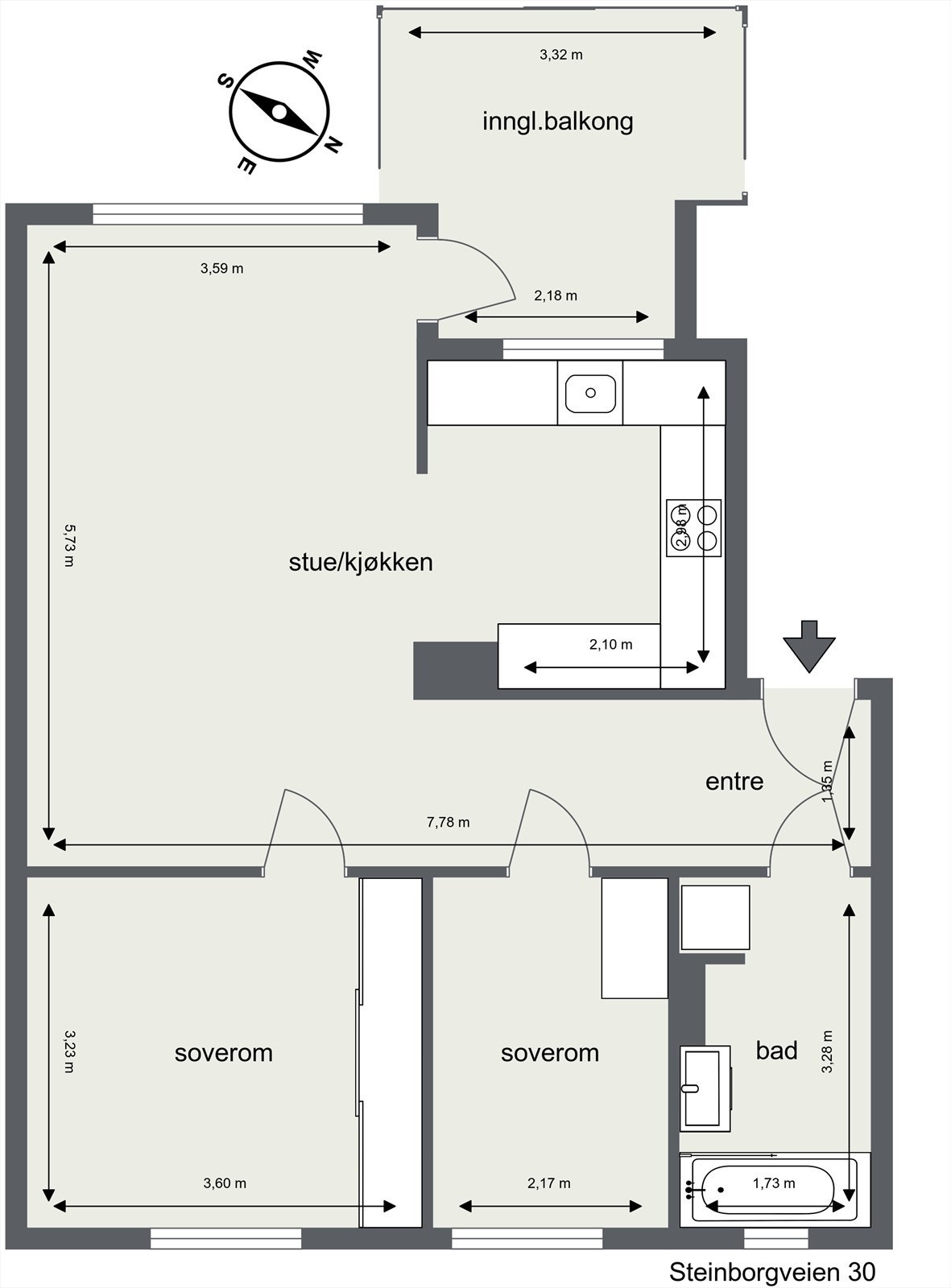 Plantegning. Galleribilde