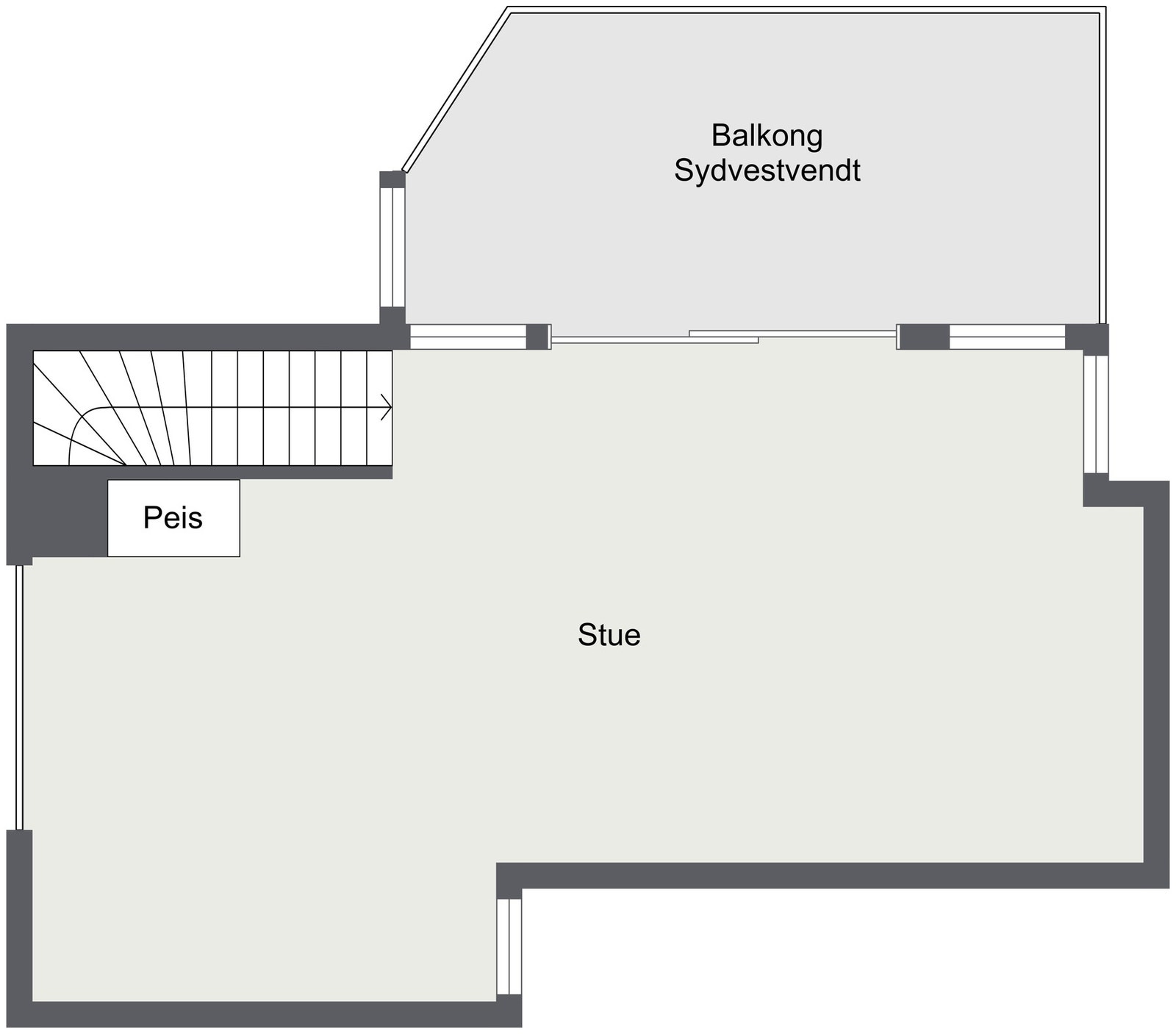 Plantegning - Halvplan 2.Etasje Galleribilde