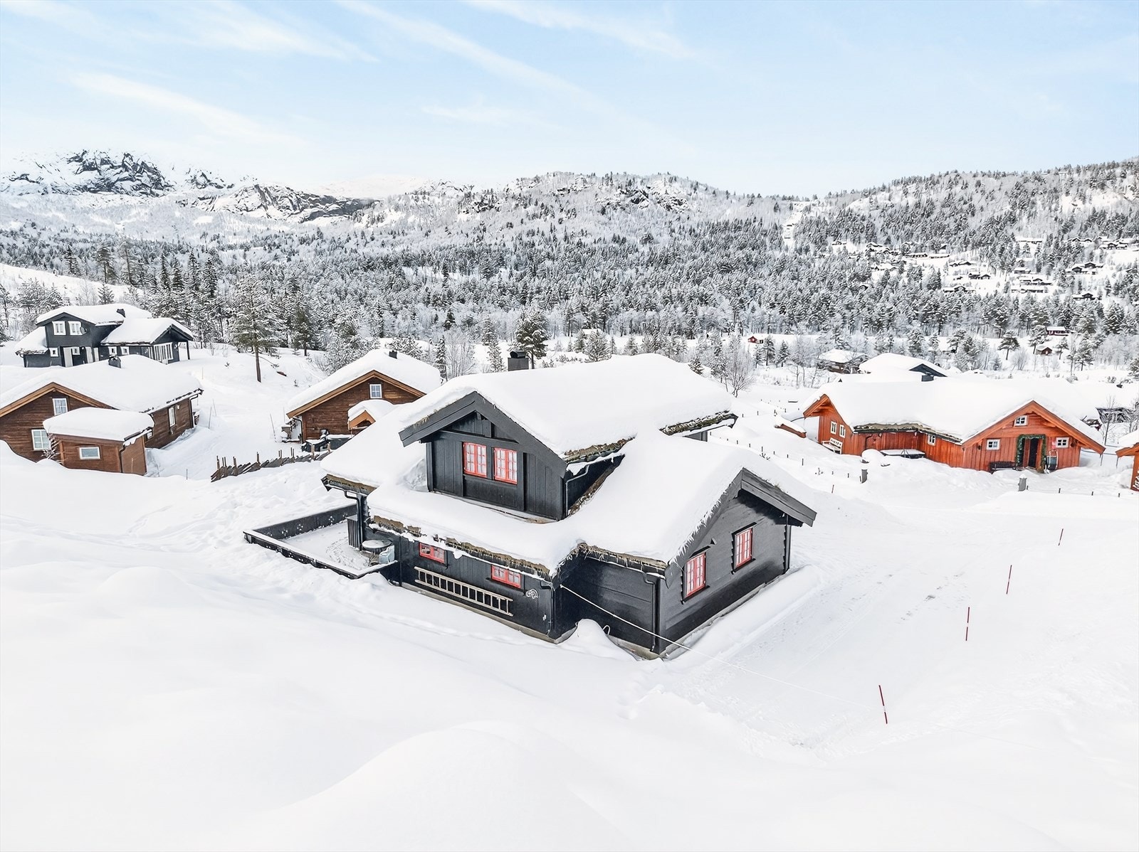 Fint utsyn over området Galleribilde