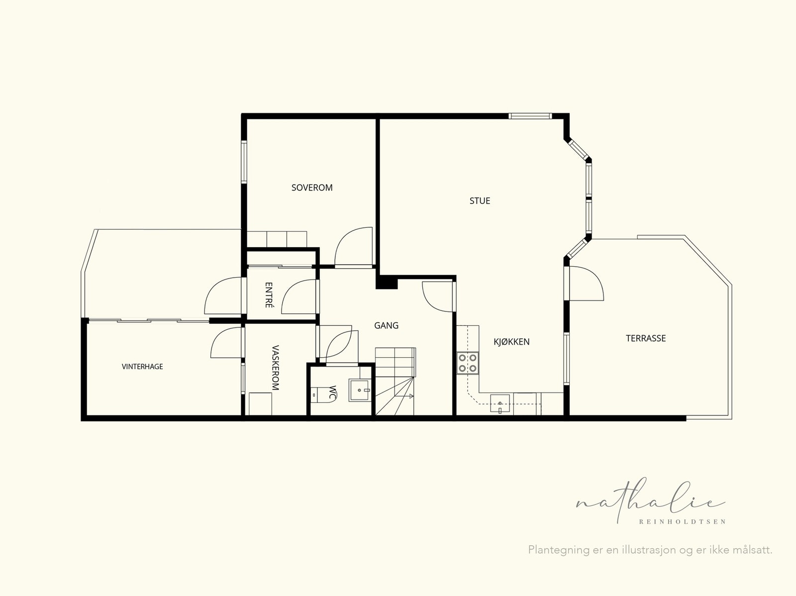 Plantegning 1. etasje. Galleribilde