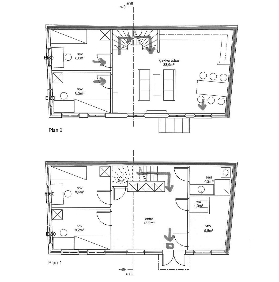Plantegning Galleribilde