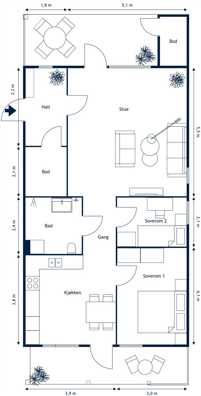 Elmholt Alle´ 3A - 1. Etasje Galleribilde