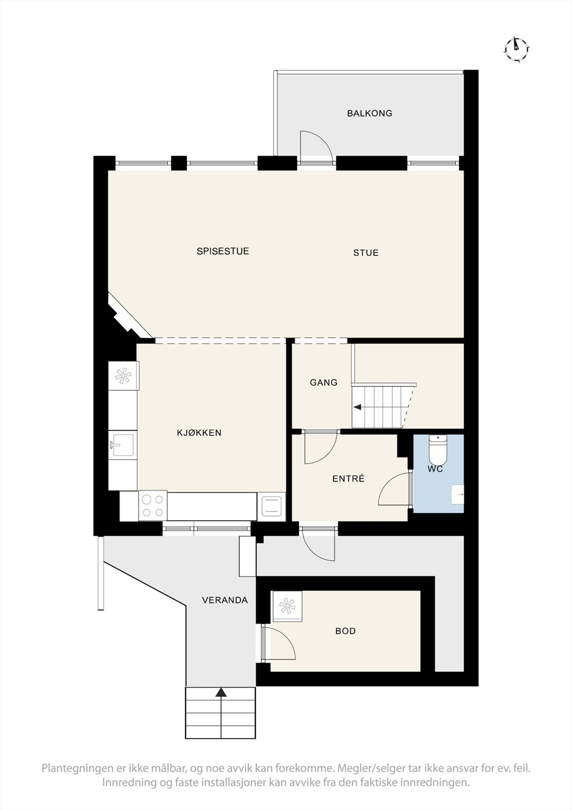 Plantegning for 1. etasje Galleribilde
