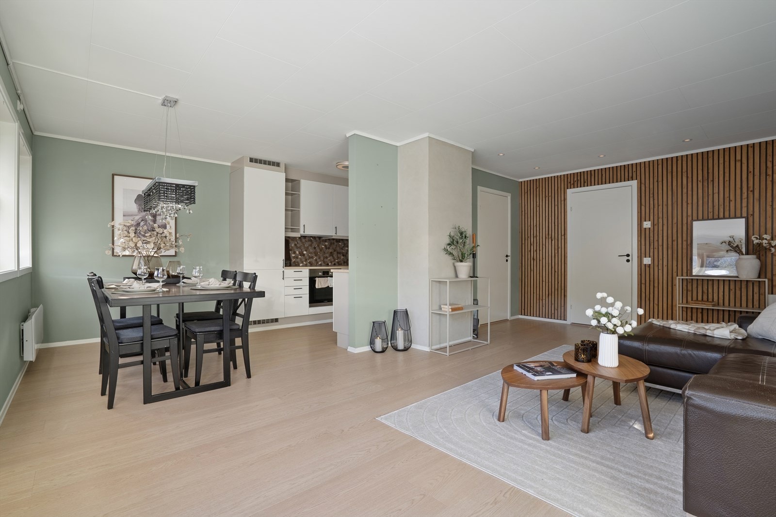 Åpen stue-/kjøkkenløsning. Galleribilde