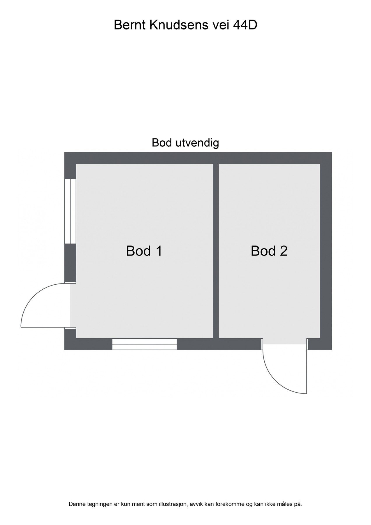 På tomten er det også oppført en romslig bod som gir godt med lagringsplass Galleribilde