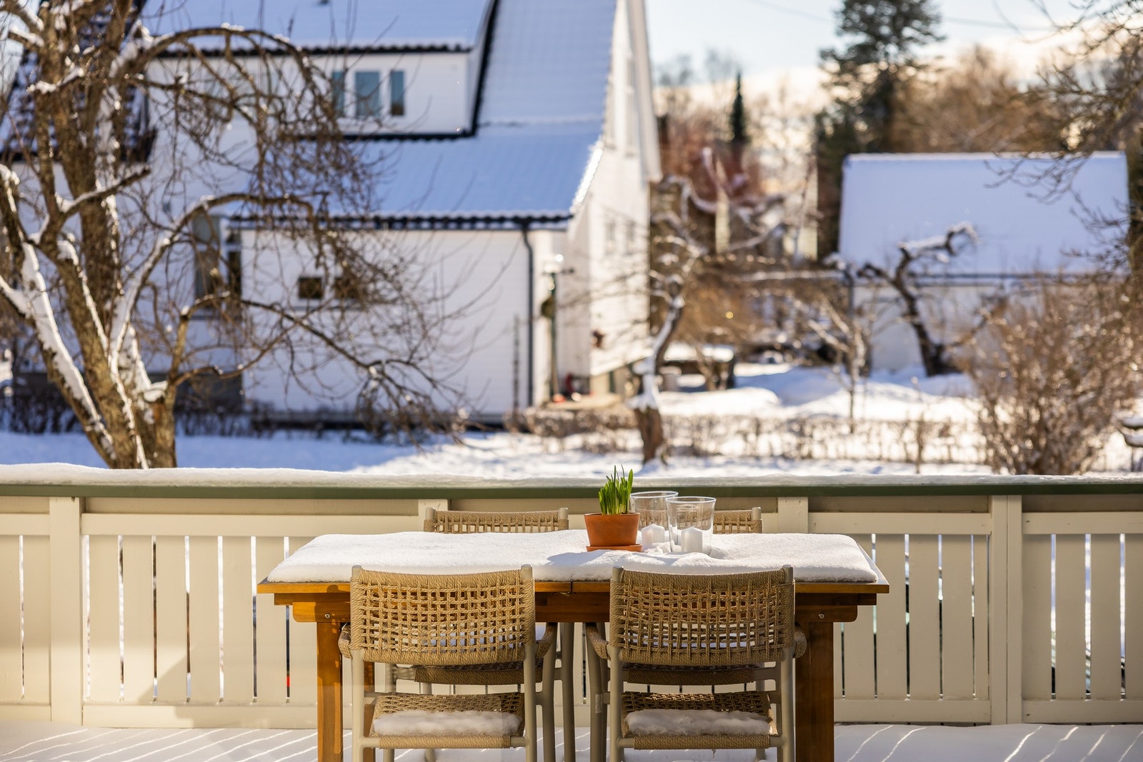 Balkongen er på 18 kvm. Galleribilde