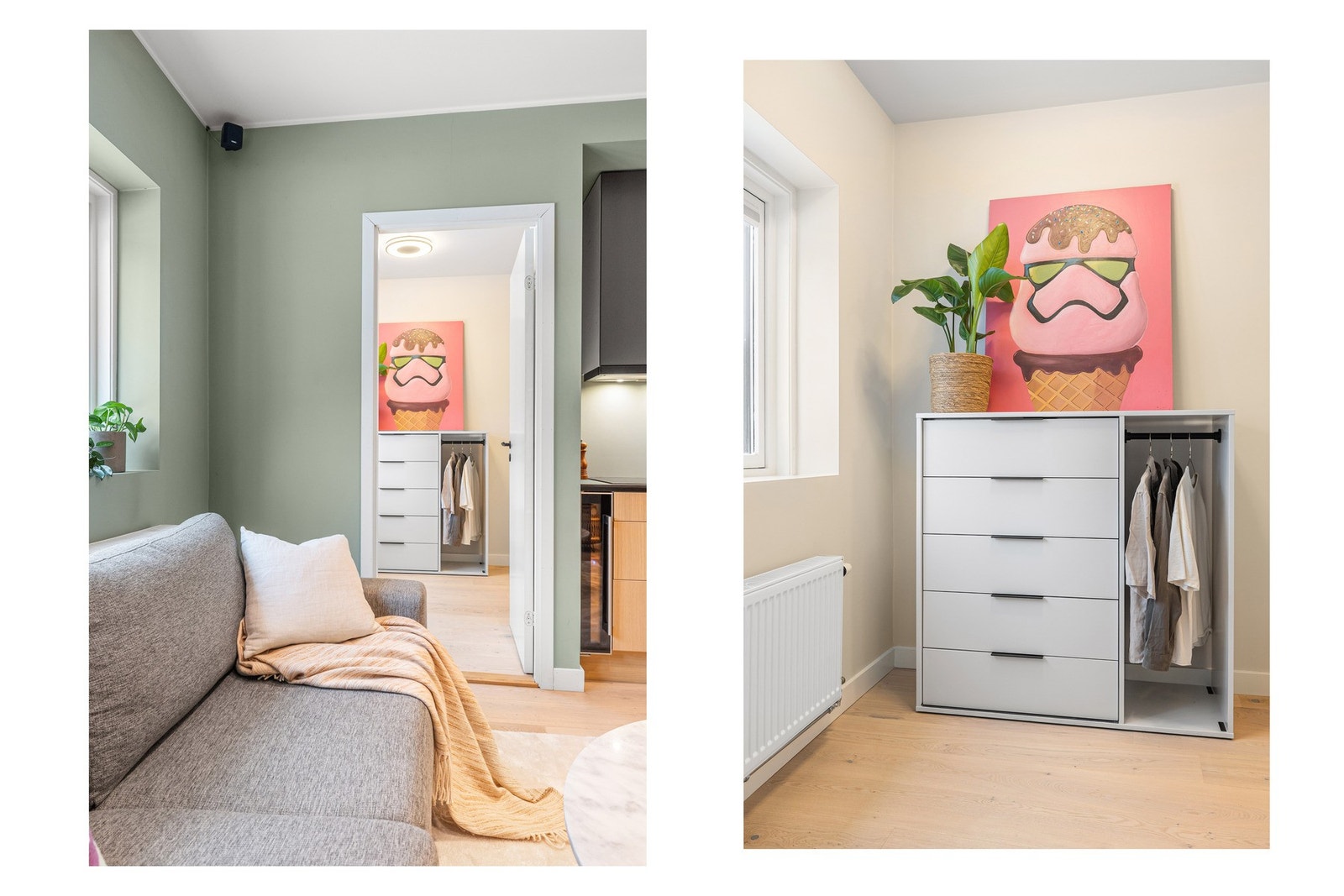 De to store soverommene gir gode muligheter etter behov. Galleribilde