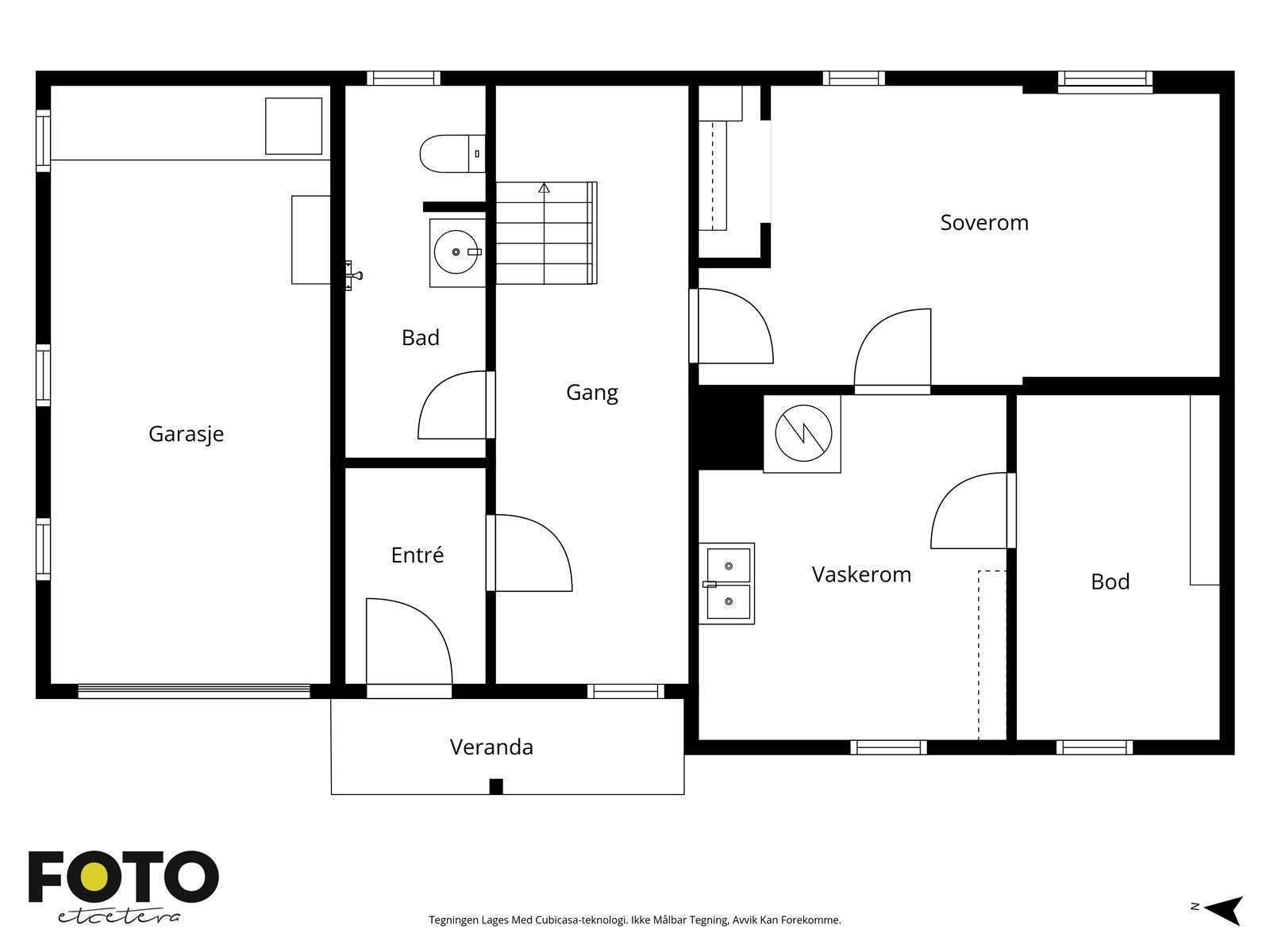 Underetasje. Veiledende plantegning - Ikke målbar Galleribilde