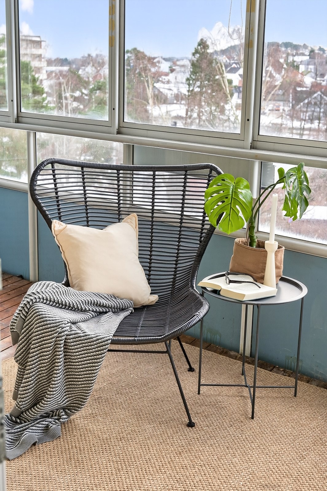 Innglasset balkong Galleribilde