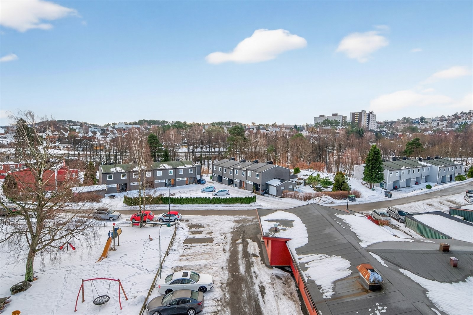 Utsikt fra balkong Galleribilde