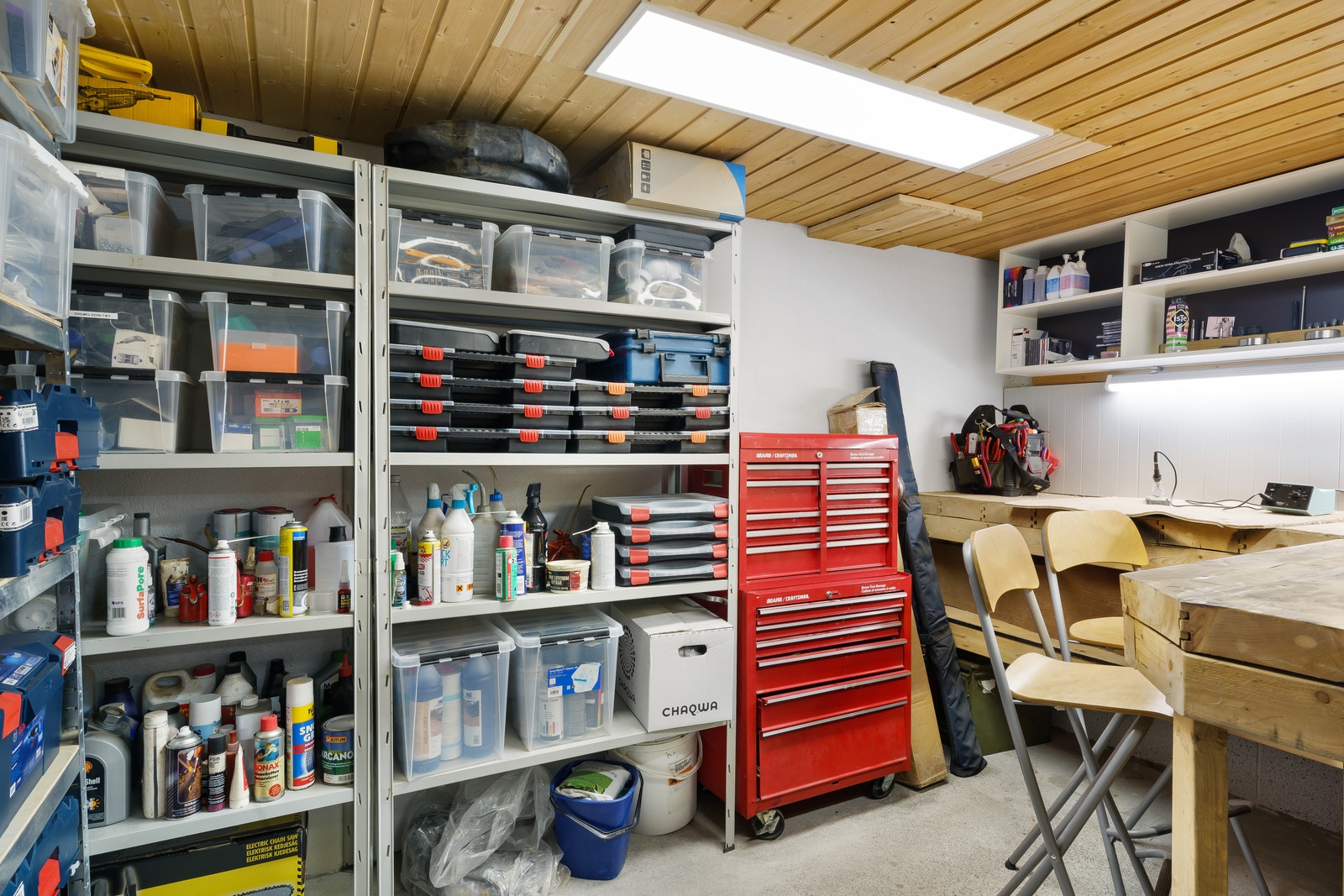 Hobbyrom i underetasje Galleribilde