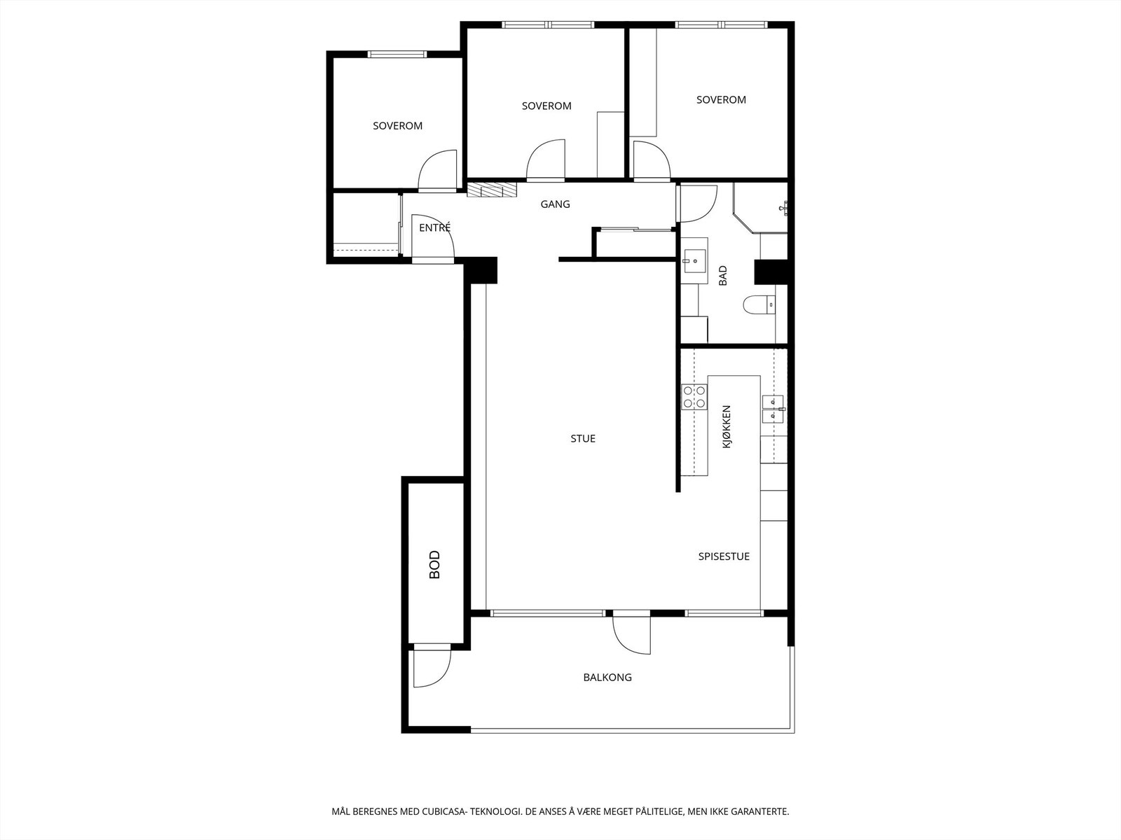 Leiligheten disponerer også kjellerbod på ca. 6 kvm. Galleribilde