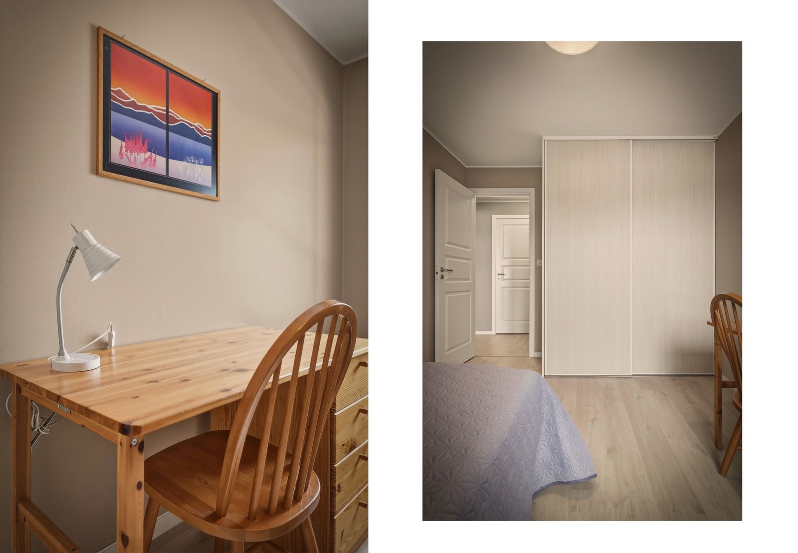 To av rommene her er modernisert med nye og tidsriktige overflater. Galleribilde