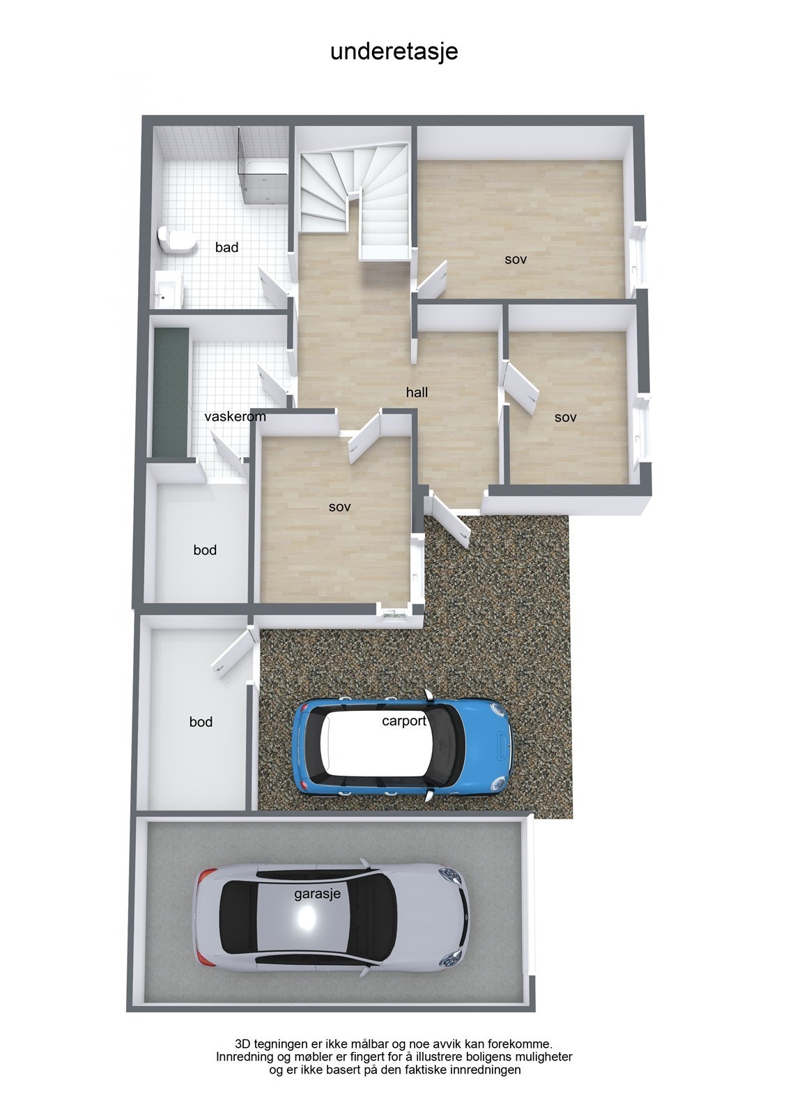 Planløsning underetasje Galleribilde