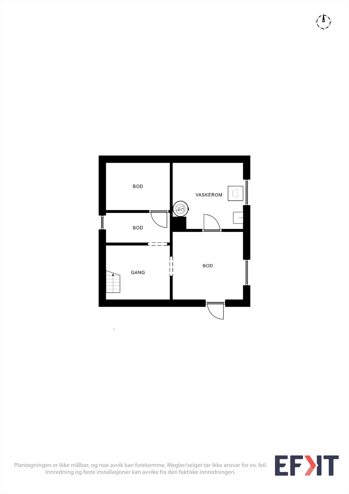 Plantegning kjeller Galleribilde