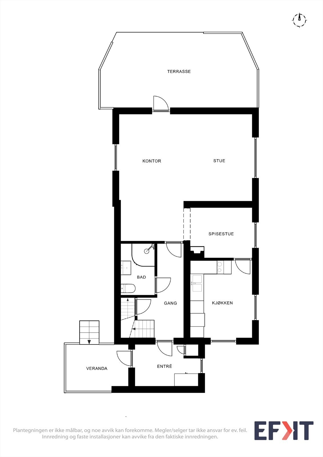 Plantegning 1.etasje Galleribilde