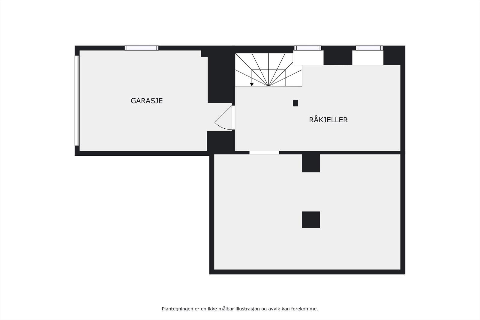 Plantegning kjeller Galleribilde