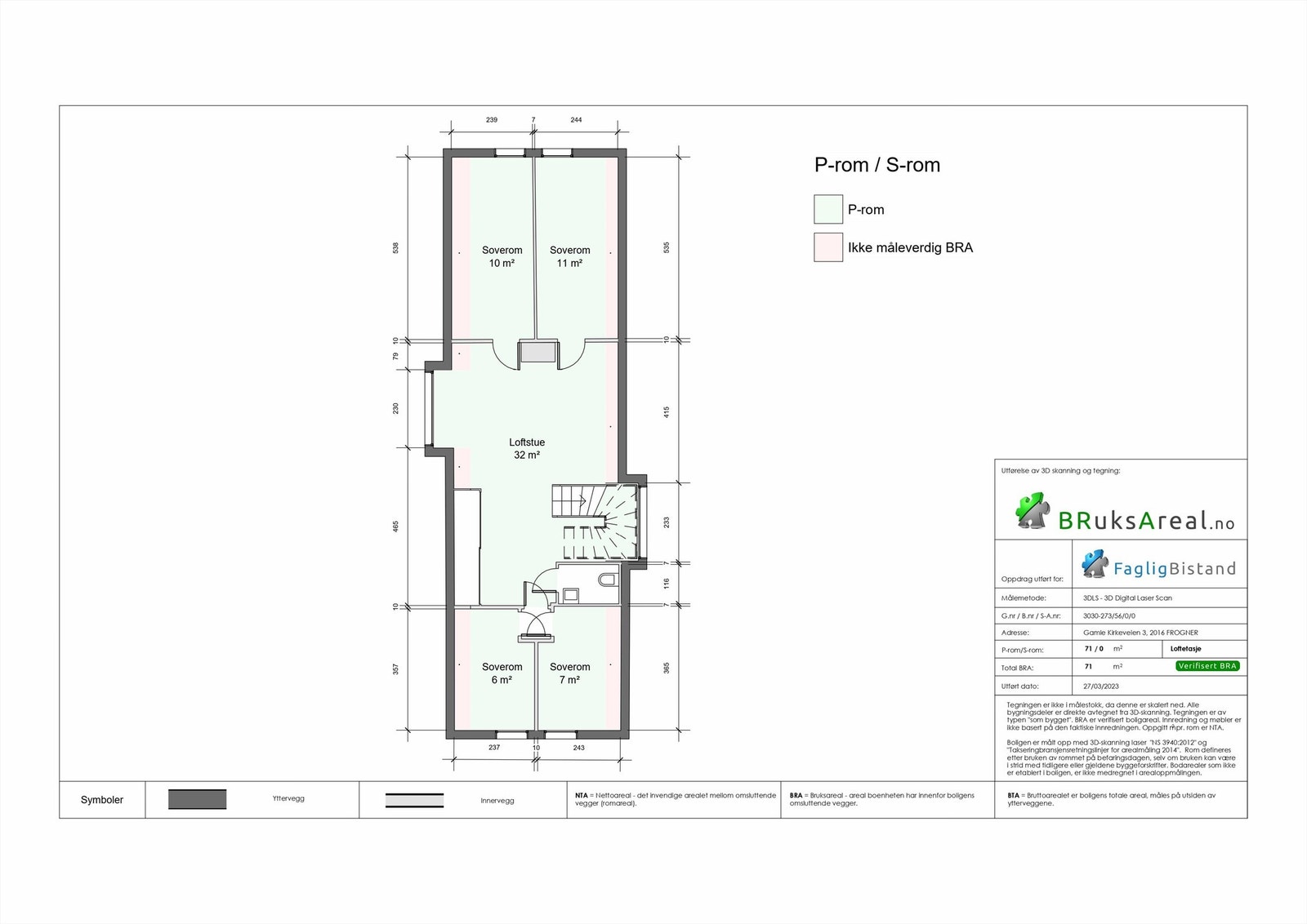 Plantegning 3. etasje Galleribilde