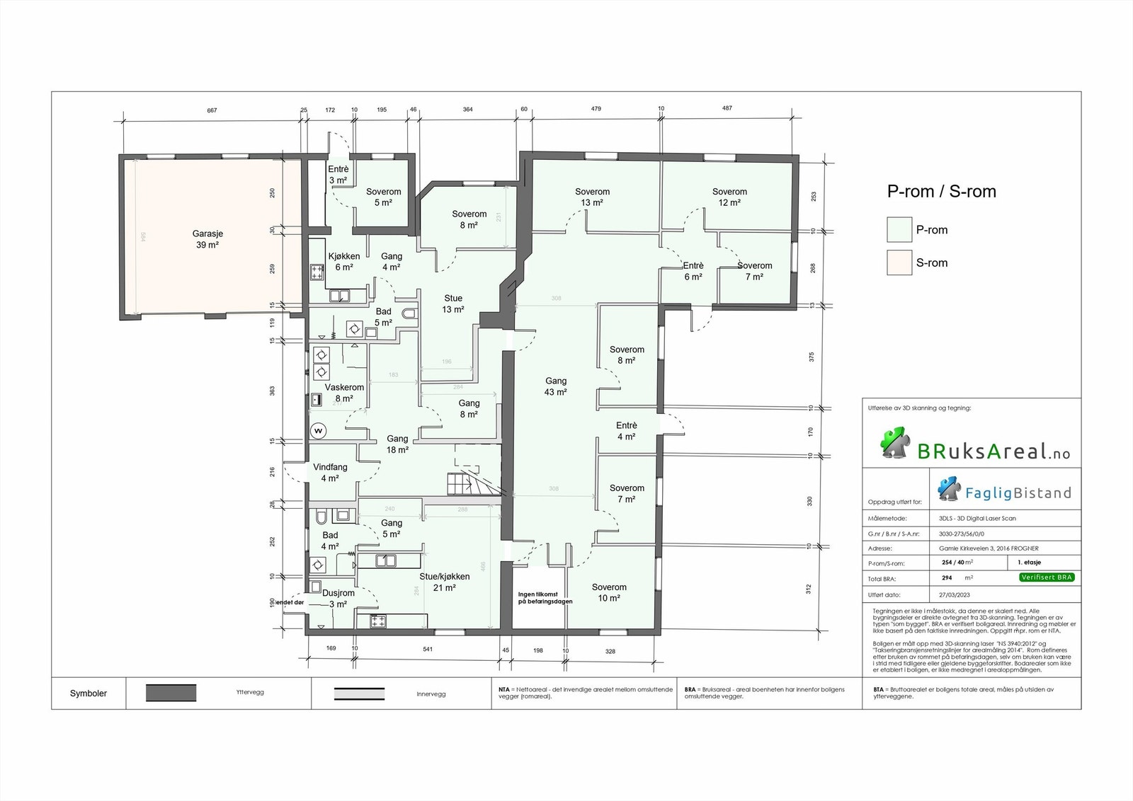 Plantegning 1. etasje Galleribilde