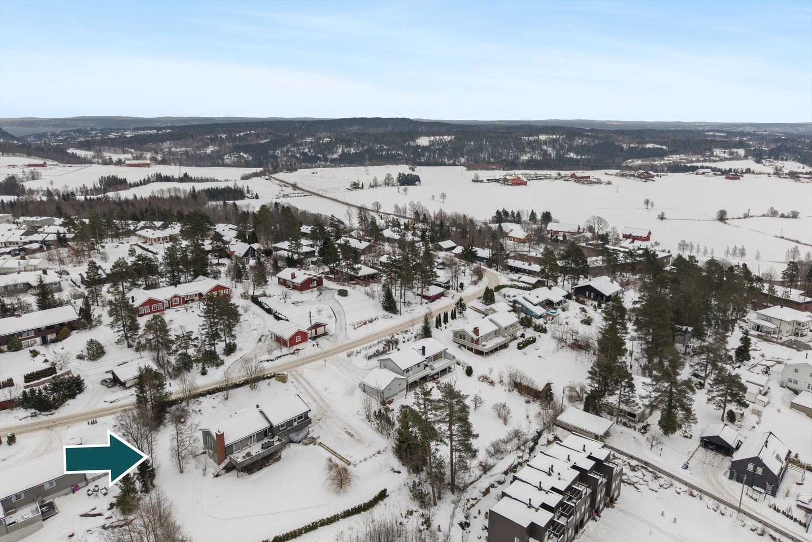 Området byr på landlige omgivelser og nærhet til naturen. Galleribilde
