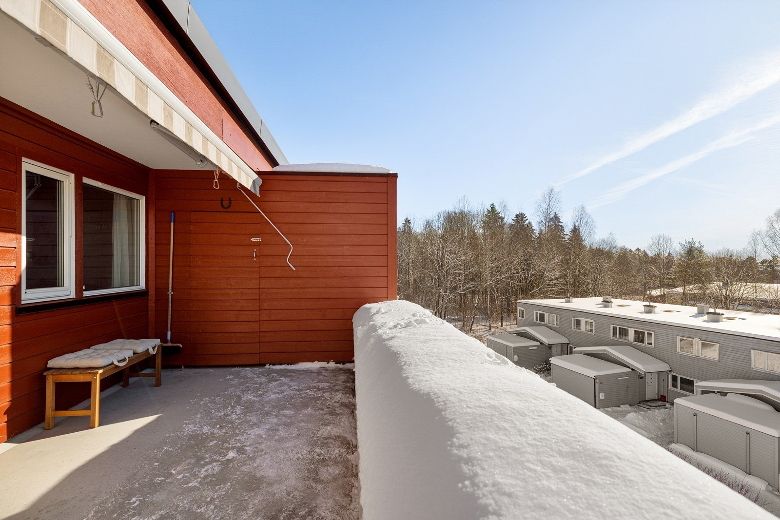 På terrassen er det en utebod på ca, 3,14 kvm. Galleribilde