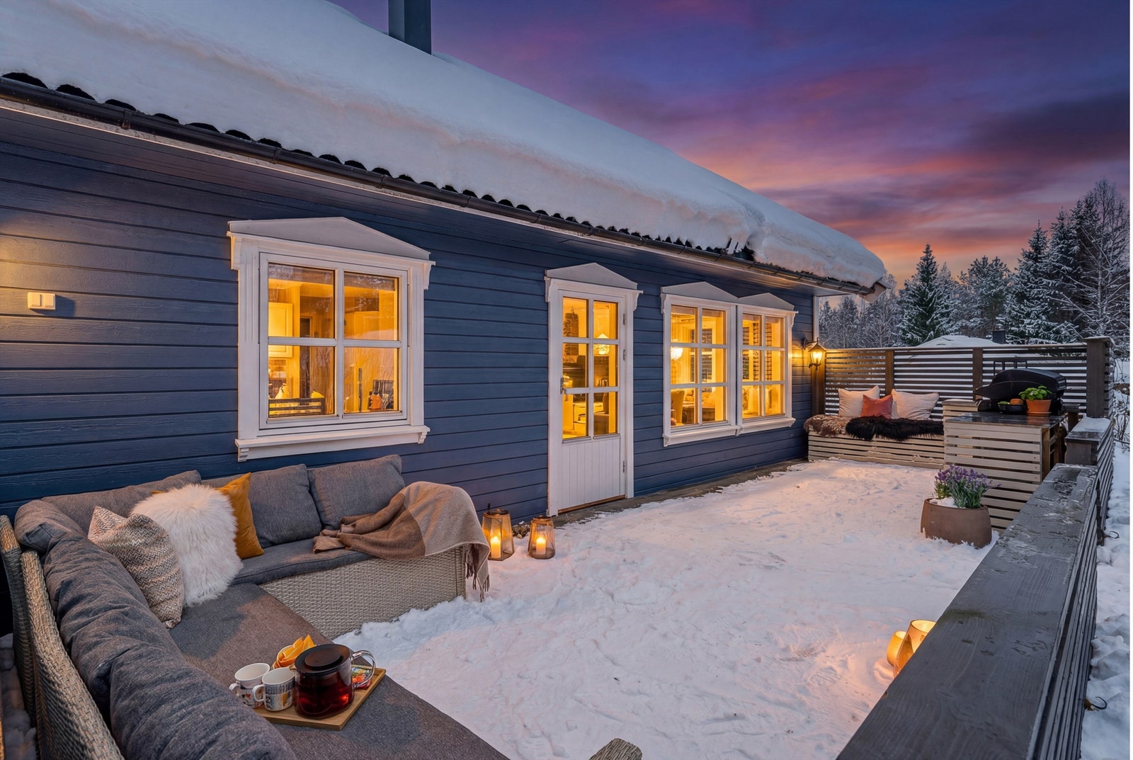 Digitalt skumringsbilde Galleribilde