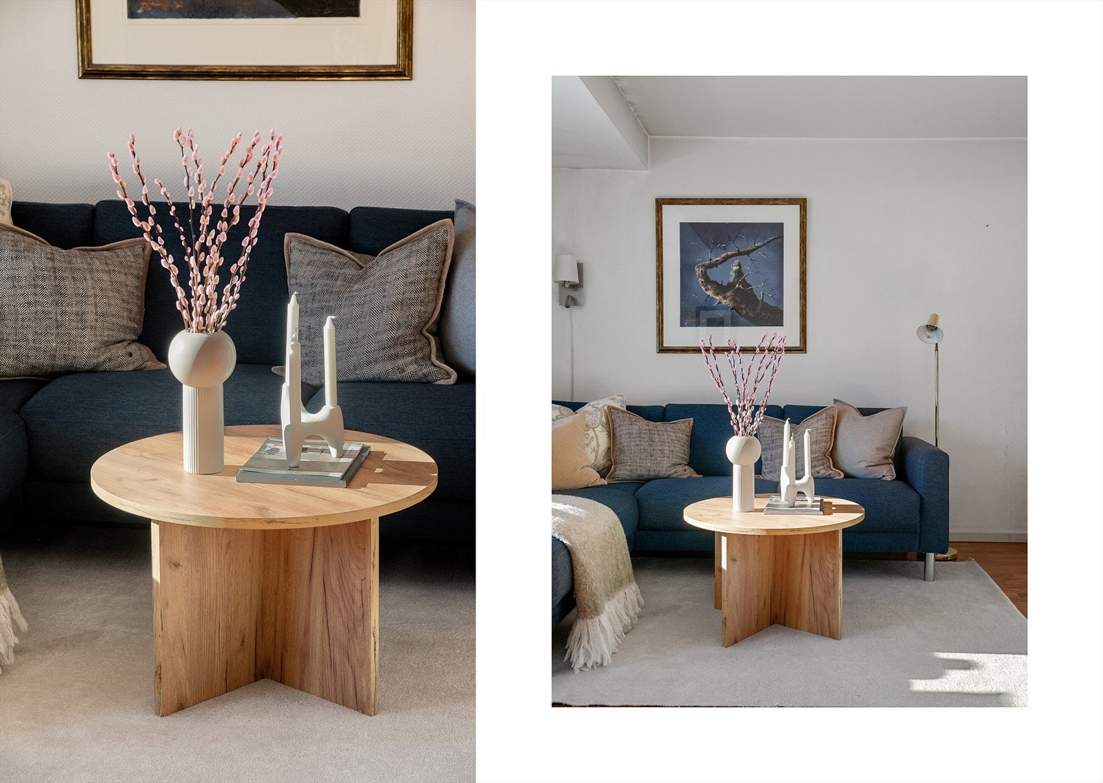 Stuen har en fleksibel planløsning med rom for både sofa og mediemøblement uten at det går på bekostning av luft og romfølelse. Galleribilde