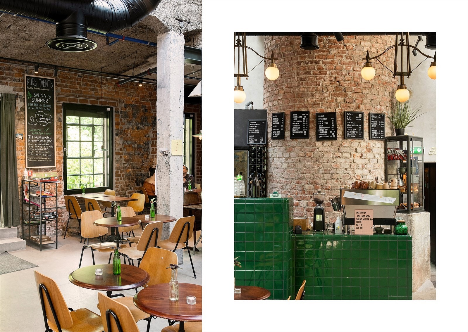 Kruttverket, Oslos nye kulturhus er plassert langs Alnaelva og kan enkelt kombineres med en gåtur. Lokalet byr på div. arrangementer og den lune og innbydende caféen i kjelleren med god søndagsstemning forvandles til nabolagsbar på kveldstid. Galleribilde