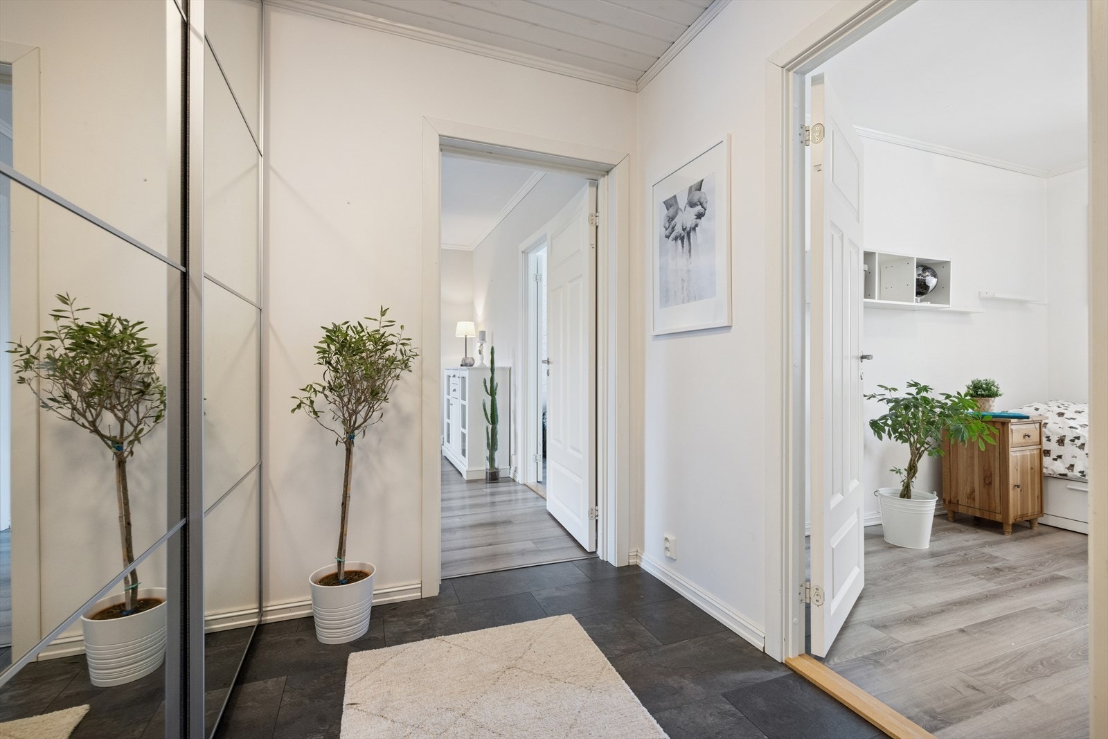 Entreen er på 6,2m² og byr på god plass til oppbevaring av yttertøy. Galleribilde