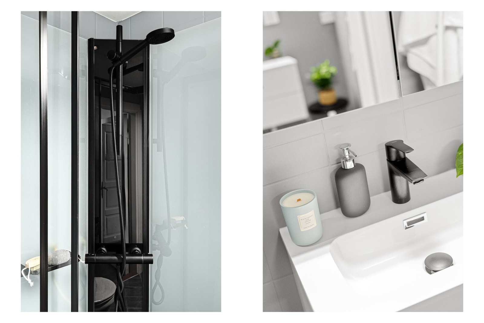 Nytt dusjkabinett og servantseksjon i 2025 samt nytt speilskap med lys i 2023. Galleribilde