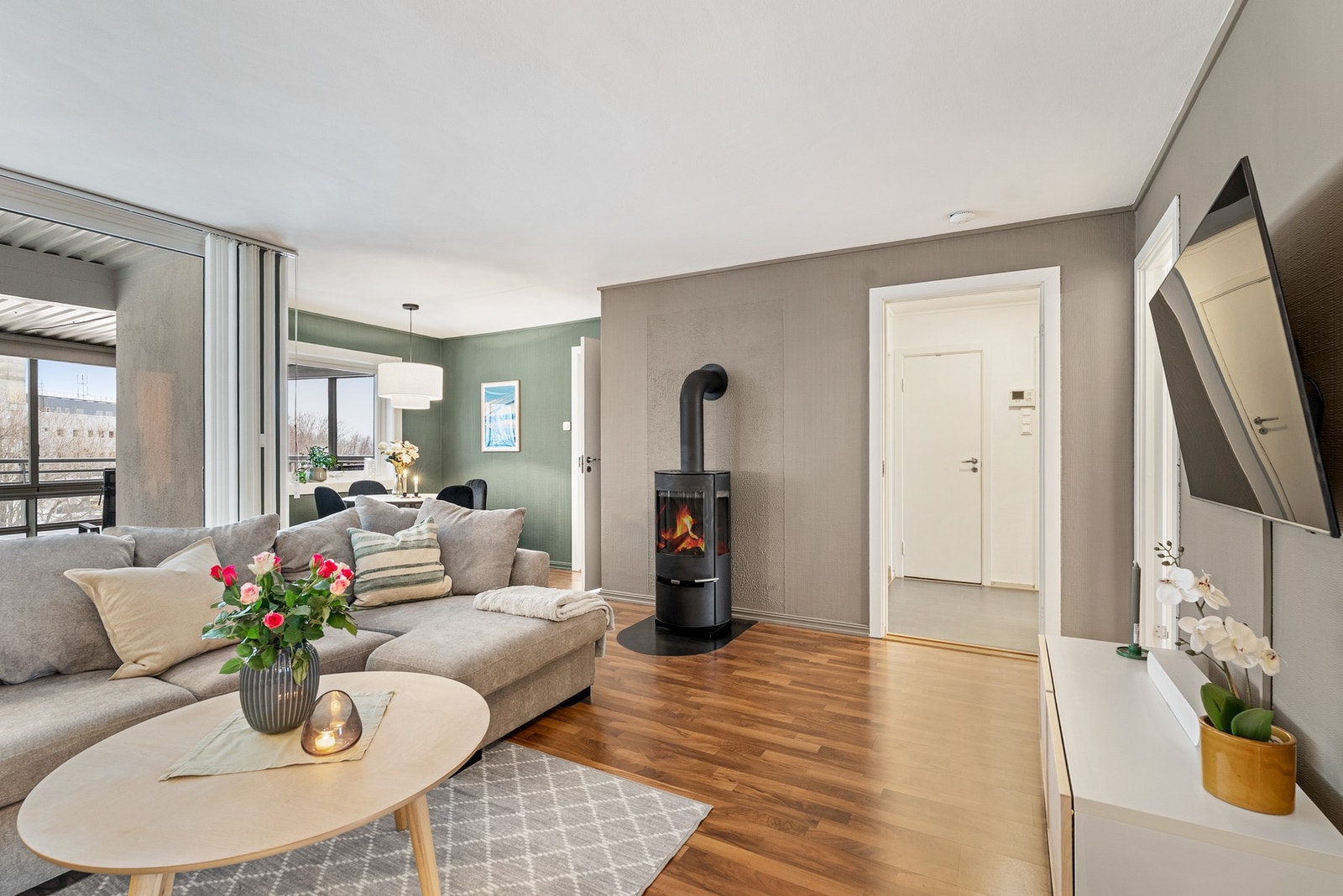 Innbydende leilighet med god planløsning og meget lite innsyn. Galleribilde