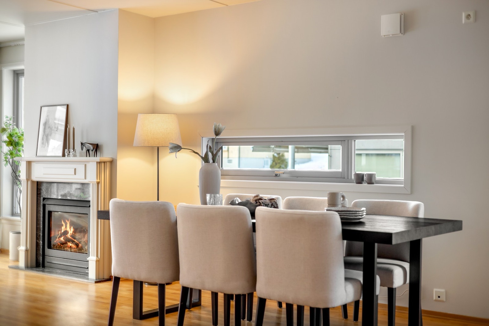 Den flotte gasspeisen skaper et hyggelig samlingspunkt og varmer godt på kalde dager. Galleribilde