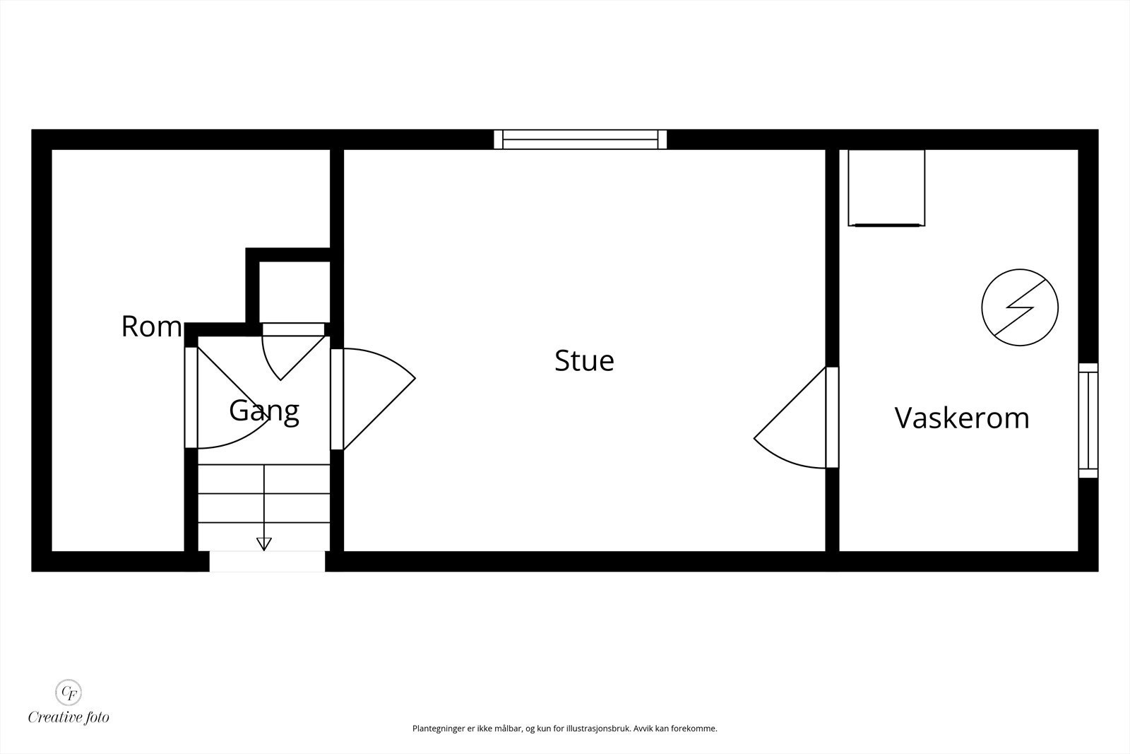 Plantegning underetasje. Galleribilde