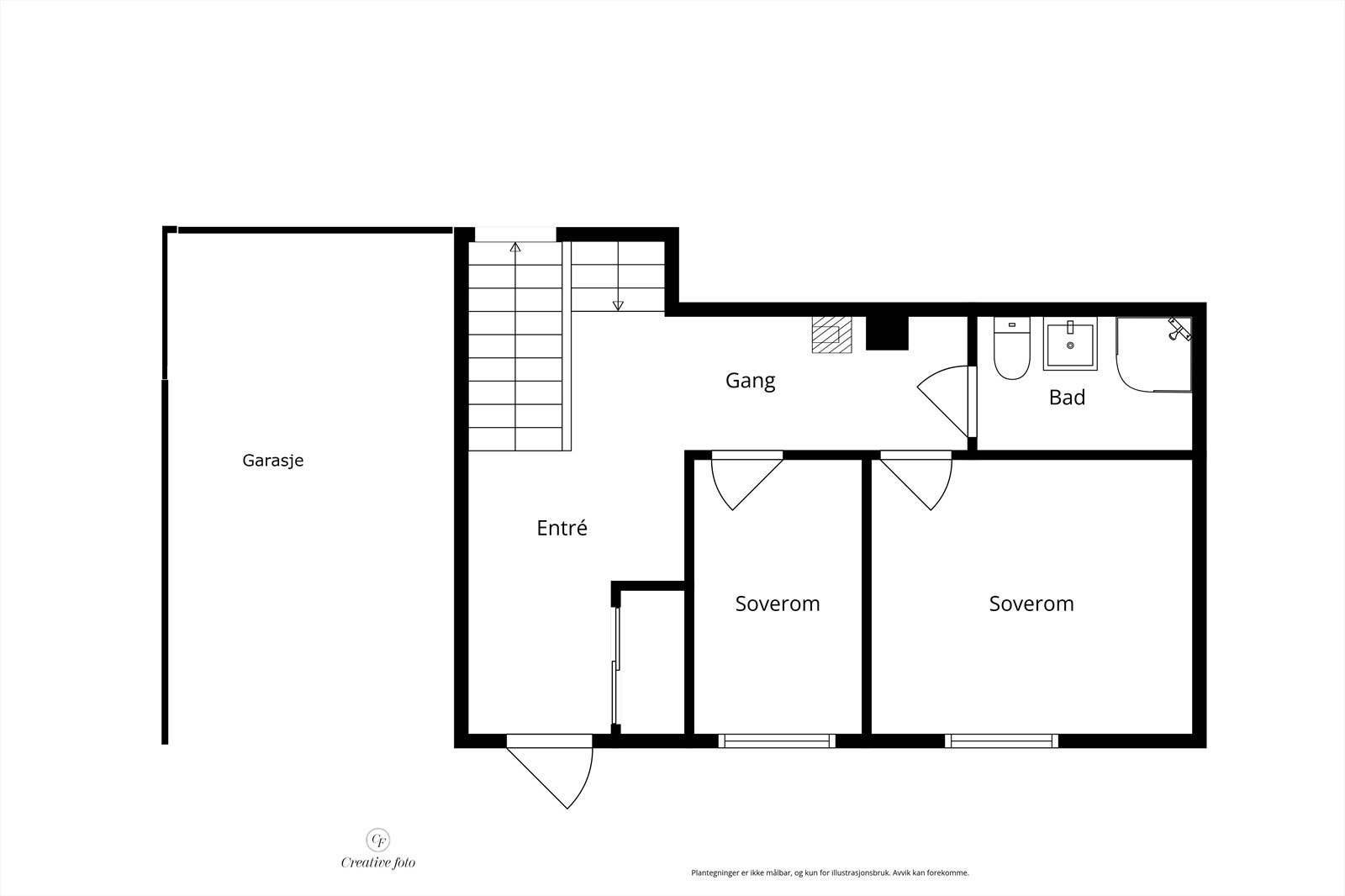 Plantegning 1. etasje. Galleribilde