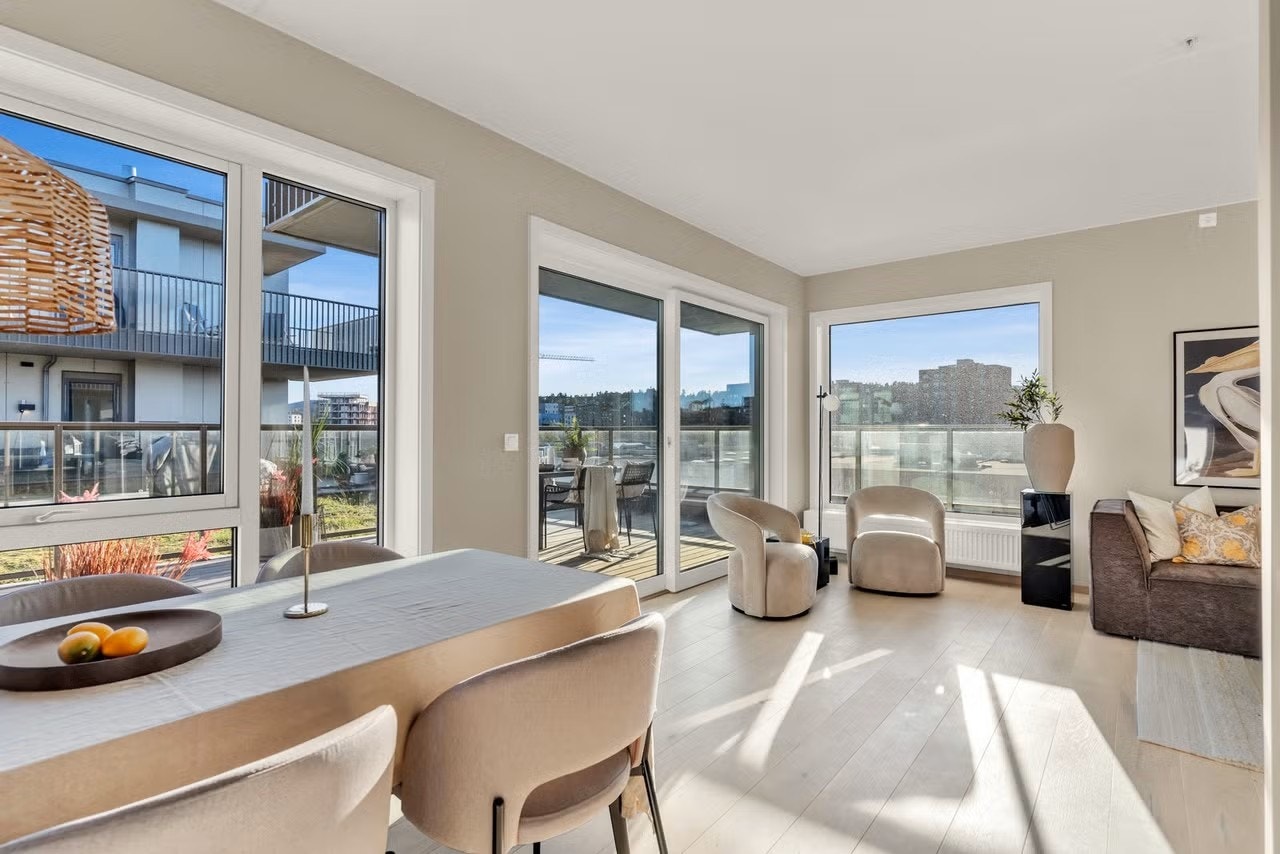 Stilren 3-roms med privat takterrasse på hele 51,5 kvm! 2 bad! Galleribilde