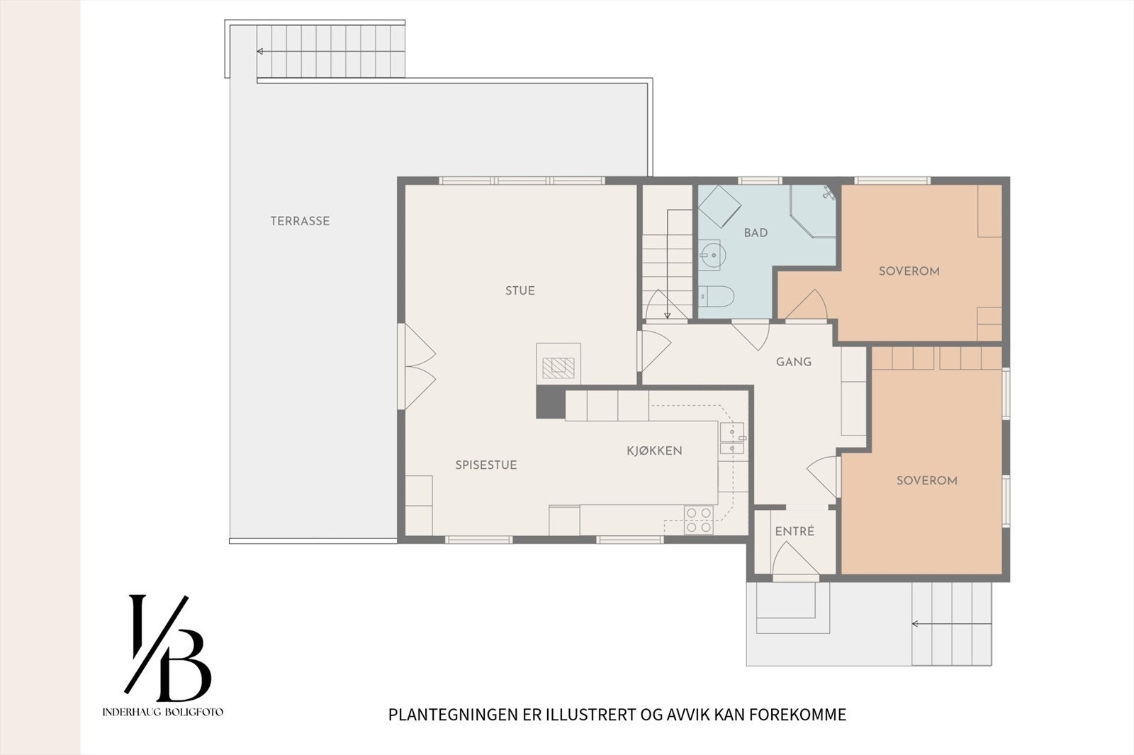 Plantegning hovedetasje. Galleribilde