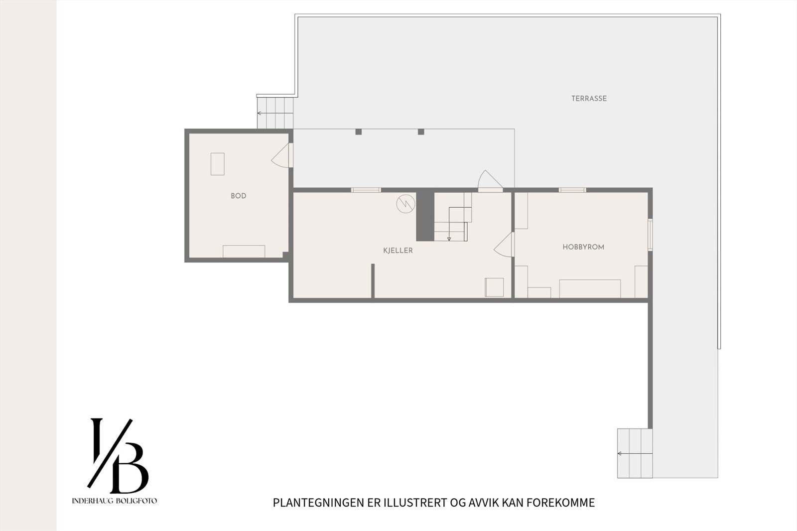 Plantegning underetasje. Galleribilde