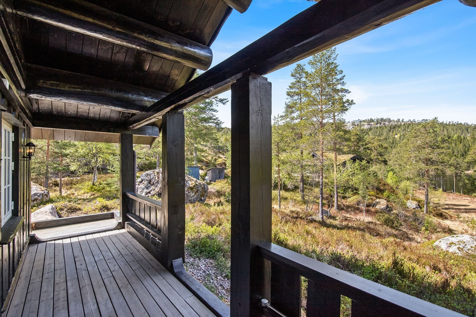 Terrassen er overbygget med tak Galleribilde