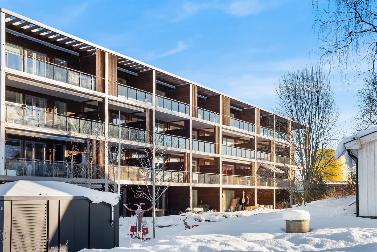 Fellesområdene er pent opparbeidet og vedlikeholdt. Galleribilde