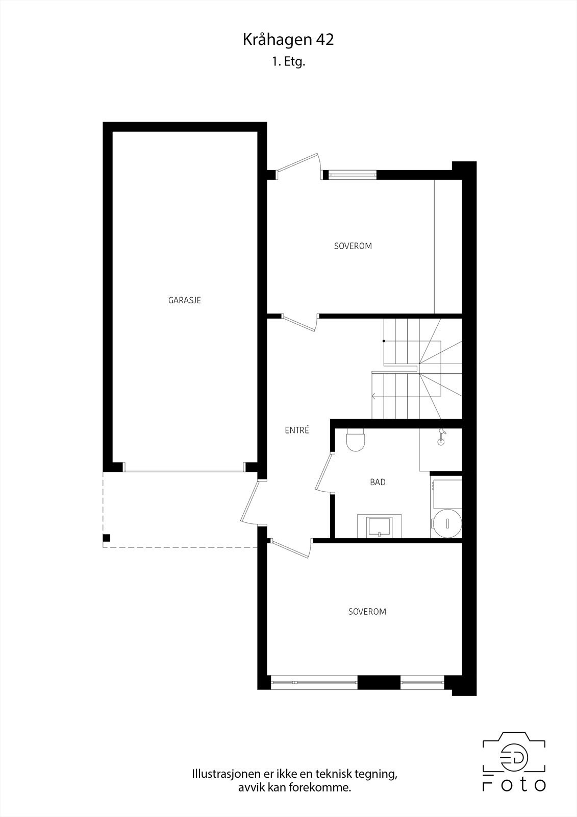 Plantegning 1. etasje. Galleribilde