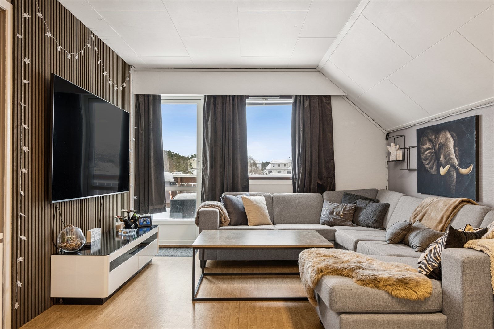 Utgang til terrasse. Galleribilde